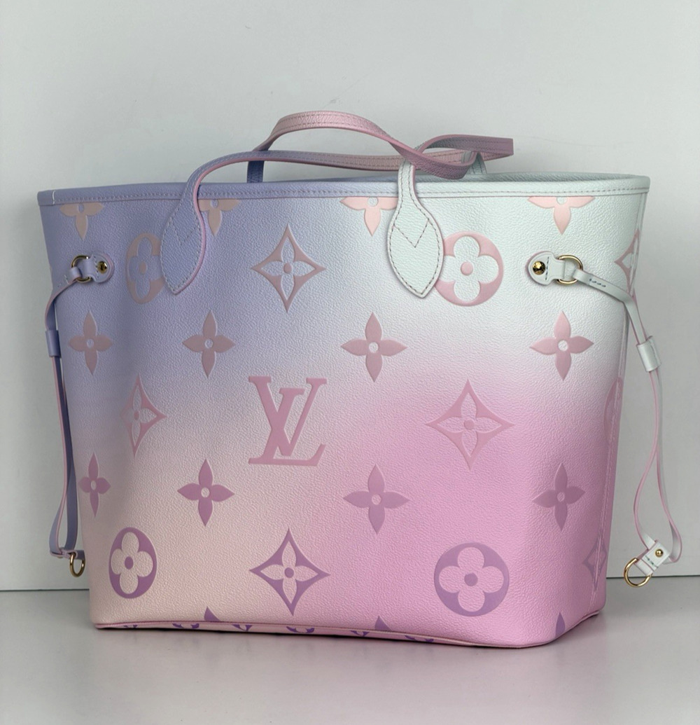 Louis Vuitton Spring in the City Neverfull Bag MM Sunrise Pastel Canvas NFC C5